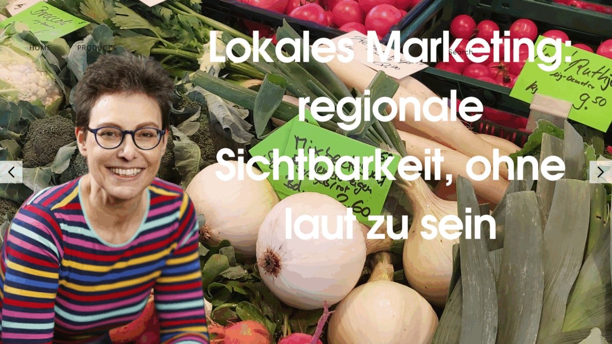 Wochenmarkt in der Stadt